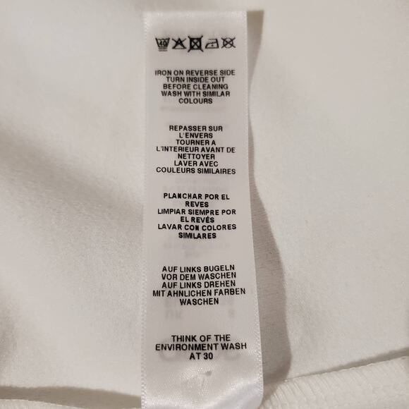 ASOS Button Up Babydoll A Line Flare White Smock Sundress Womens Size 4 Cottage - Picture 8 of 10